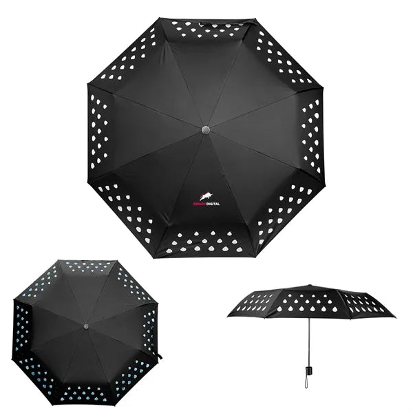 42" Color Changing Umbrella With 100% rPET Canopy