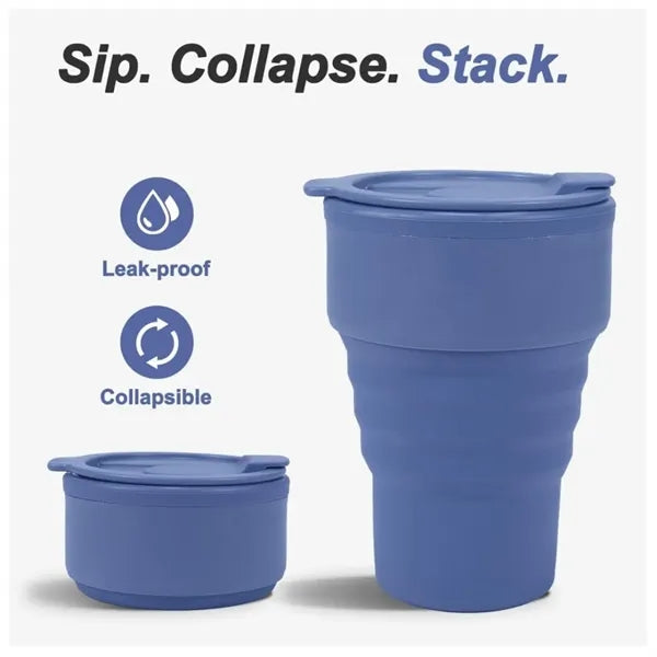 Collapsible Silicone Camping Cups 16oz