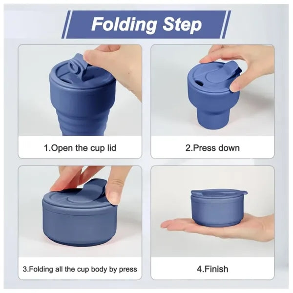 Collapsible Silicone Camping Cups 16oz