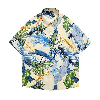 Full Color Mens Hawaiian Shirt Short Sleeve