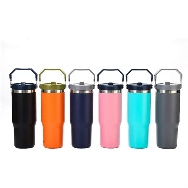 30oz Flip Straw Tumbler with Handle