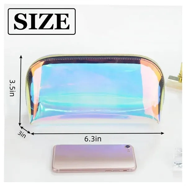 Iridescent Cosmetic Pouch Bag