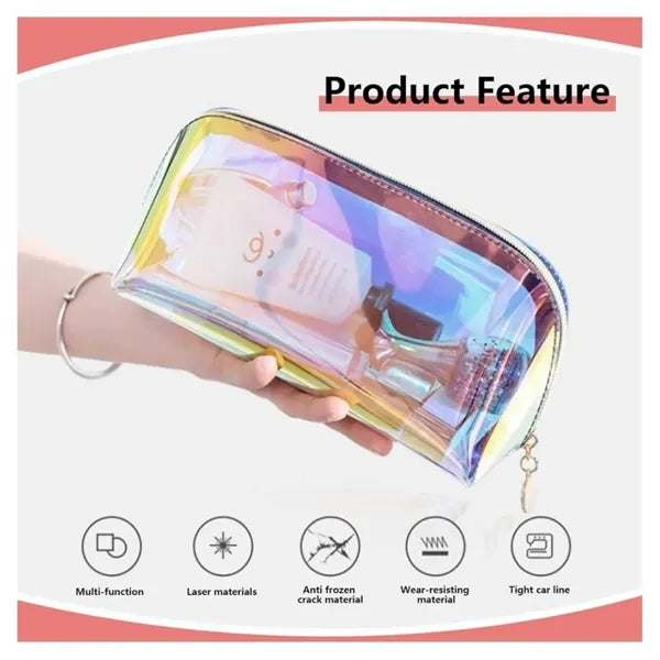 Iridescent Cosmetic Pouch Bag