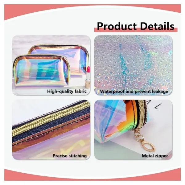 Iridescent Cosmetic Pouch Bag