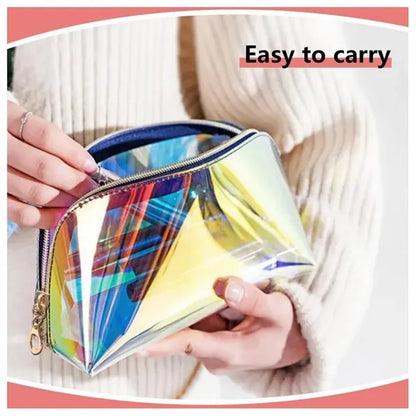 Iridescent Cosmetic Pouch Bag