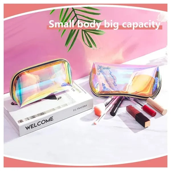 Iridescent Cosmetic Pouch Bag