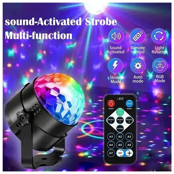 Multi-Functional Disco Light RGB LED Stage Party Lamp