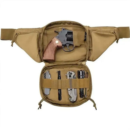 Outdoor hiking waist bag multi pockets tactical fanny pack