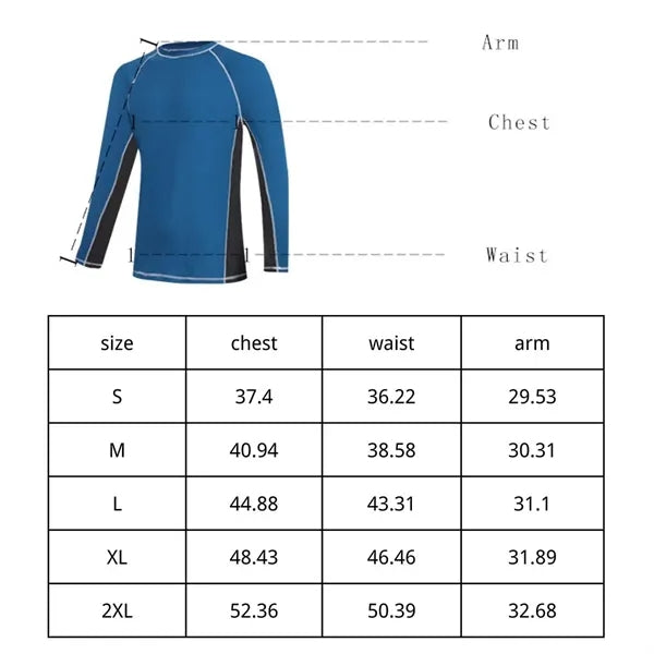 Swim beach long sleeve fishing sun shirts men rash guard