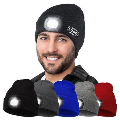 Rechargeable Headlamp Beanie Cap