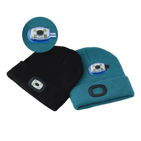 Rechargeable Headlamp Beanie Cap