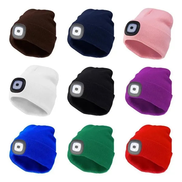 Rechargeable Headlamp Beanie Cap