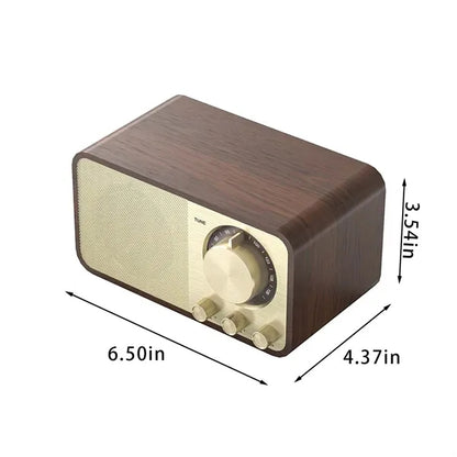 Retro home decor vintage bluetooth speaker with FM radio