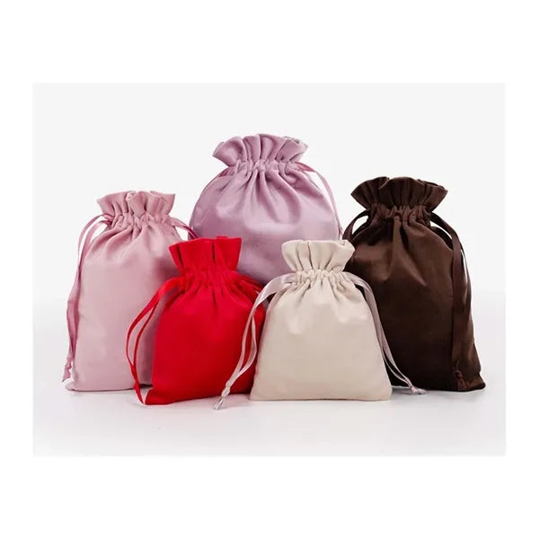 Drawstrings Velvet Gift Bag