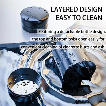 Smokeless Car Ashtray with Lid & LED Light