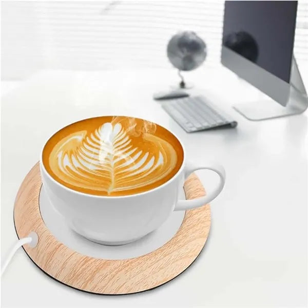 USB Wood Grain Cup Warmer