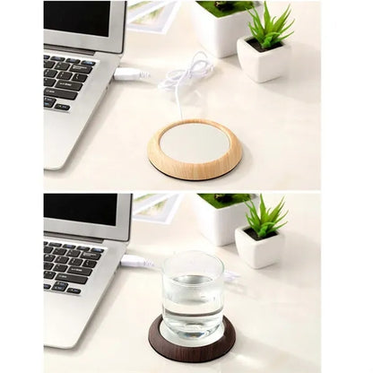 USB Wood Grain Cup Warmer