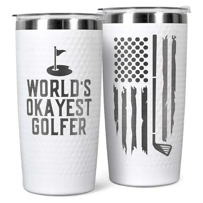 20 Oz Customized Golf Ball Insulated Tumbler