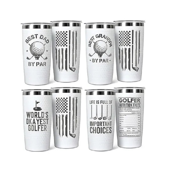 20 Oz Customized Golf Ball Insulated Tumbler