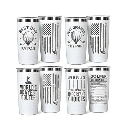 20 Oz Customized Golf Ball Insulated Tumbler