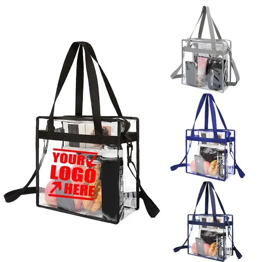 Clear Tote Bag with Zipper