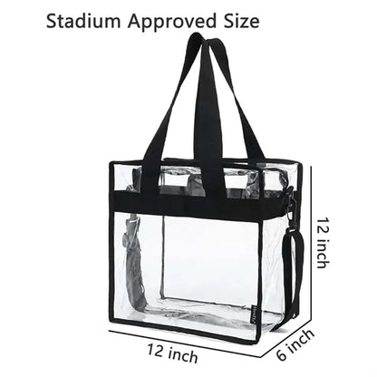 Clear Tote Bag with Zipper