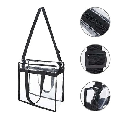 Clear Tote Bag with Zipper