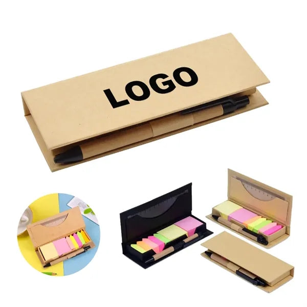Custom Kraftpaper Sticky Memo Note Set