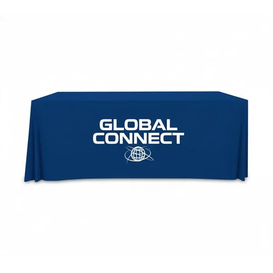 Premium Full Color Table Covers & Throws - 3 sided 6' x 2.5'