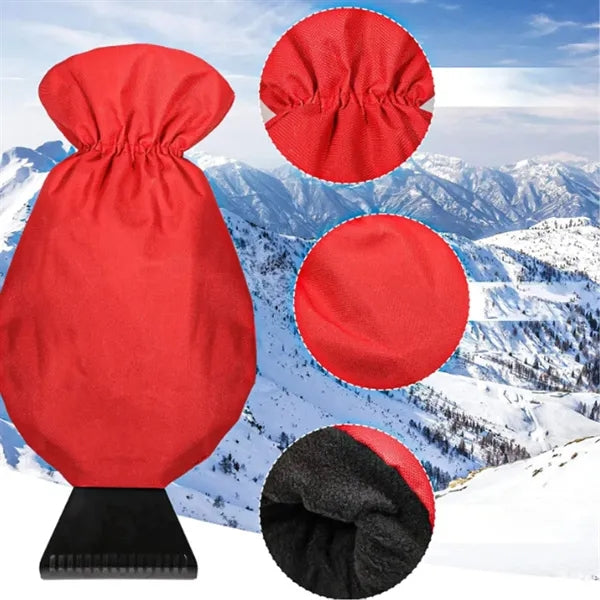 Ice Scraper with Warm Insulated Glove