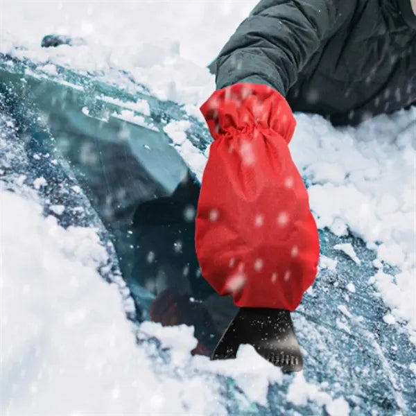 Ice Scraper with Warm Insulated Glove