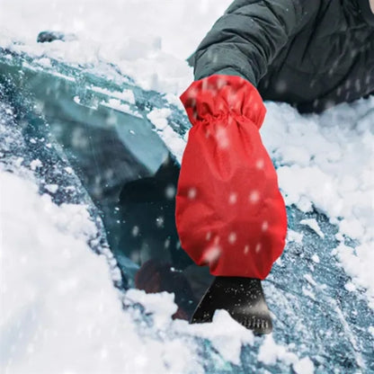 Ice Scraper with Warm Insulated Glove