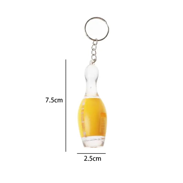Bowling Pin LED Keychain Light Promotional Gift