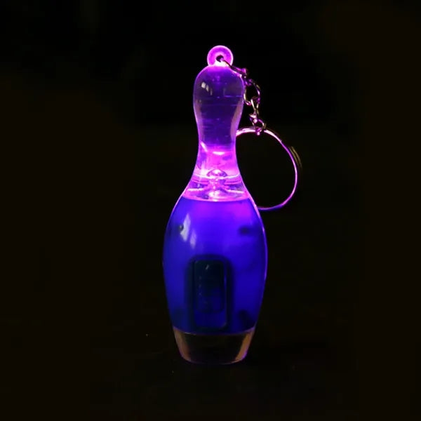Bowling Pin LED Keychain Light Promotional Gift