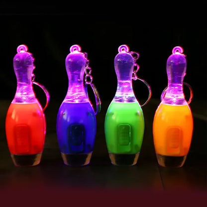 Bowling Pin LED Keychain Light Promotional Gift