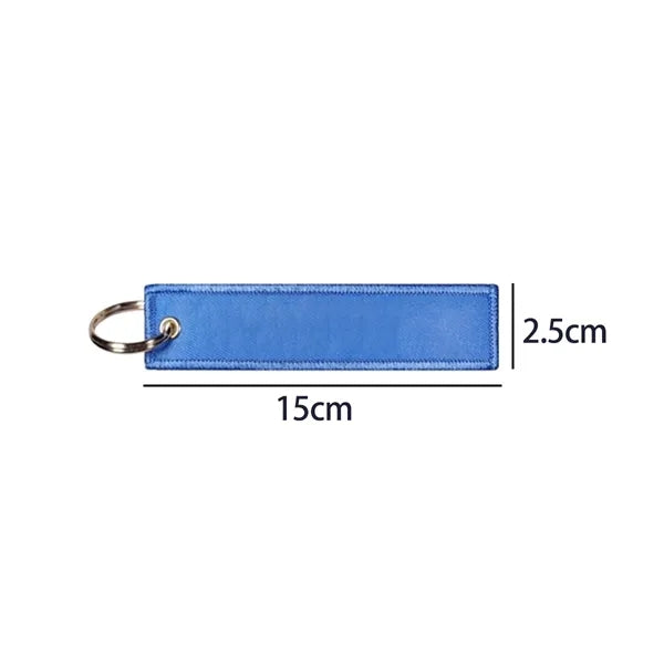 Custom Embroidered Fabric Keychain Tag for Luggage