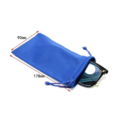 Multi-Function Microfiber Drawstring Pouch for Eyeglasses