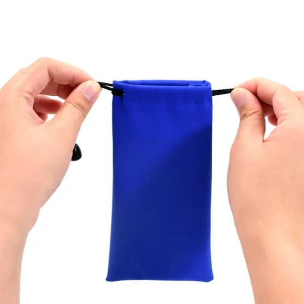 Multi-Function Microfiber Drawstring Pouch for Eyeglasses
