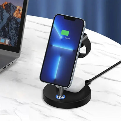 3 in 1 Magnetic Wireless Charger Stand