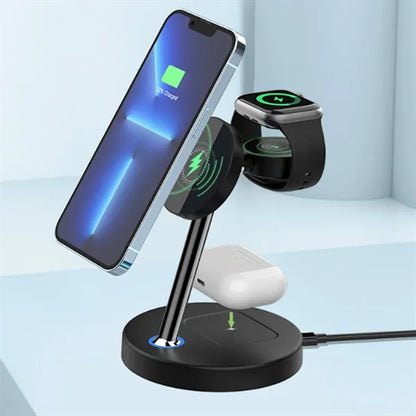 3 in 1 Magnetic Wireless Charger Stand