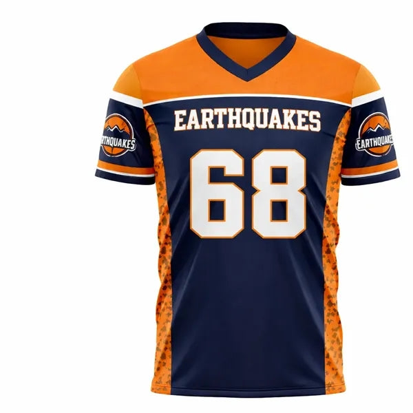 Sublimated Football Fanwear Jersey Spandex with Mesh