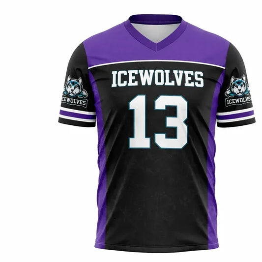 Lightweight Sublimated Football Fanwear Jersey Interlock