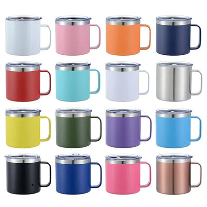 14 OZ Vacuum Insulated Stainless Steel Mug With Lid
