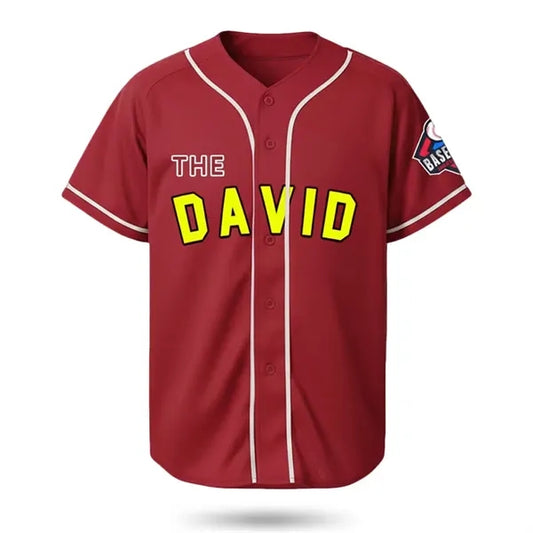 Unisex Full Button Solid Color Baseball Jersey
