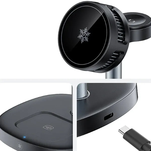 3 in 1 Wireless Charger Cooling Fast Charging Station