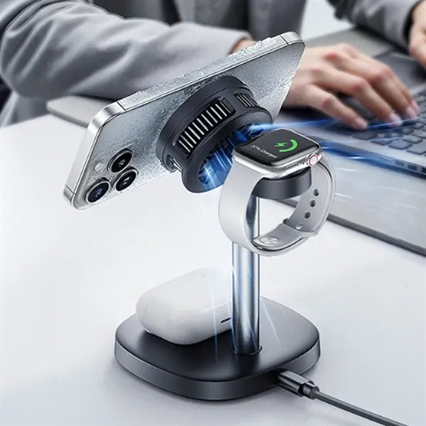 3 in 1 Wireless Charger Cooling Fast Charging Station
