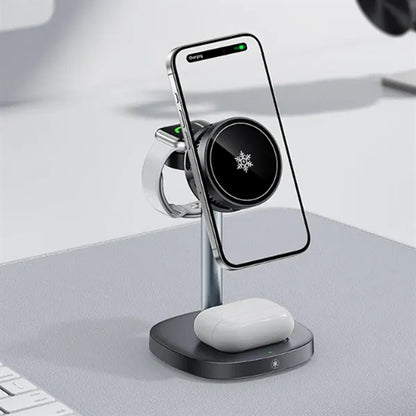 3 in 1 Wireless Charger Cooling Fast Charging Station