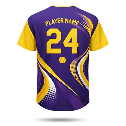 Men's Full Button Sublimated Baseball Jersey