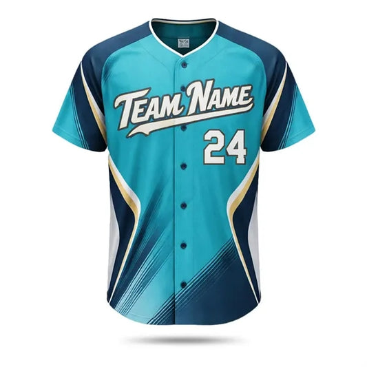 Premium Full Button Baseball Jersey Sublimated Men,Women,Kid