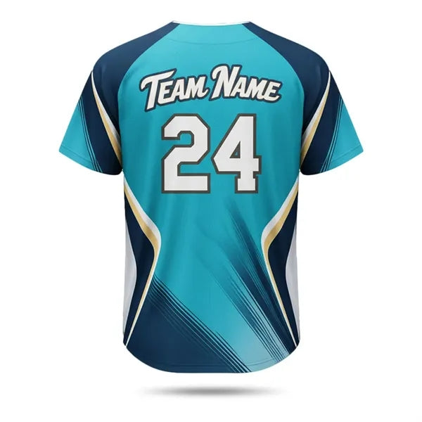 Premium Full Button Baseball Jersey Sublimated Men,Women,Kid